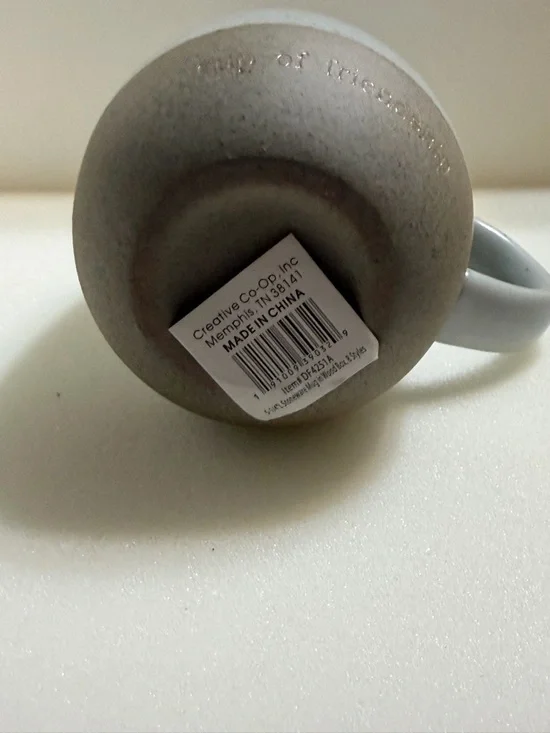 Creative Co-Op Speckled Gray Mug with Brown Base - Picture 6 of 10
